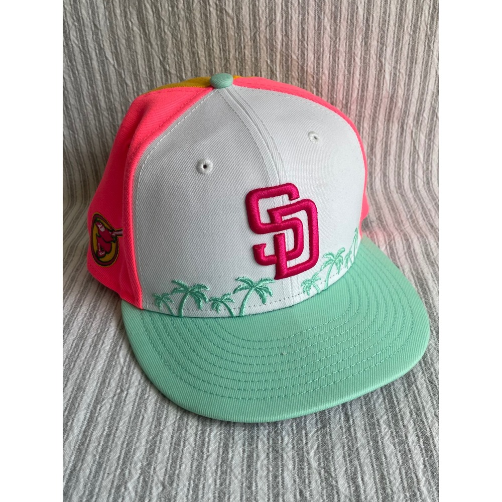 New Era San Diego Padres City Connect 9FIFTY Snapback Hat Pink Yellow Green NWT